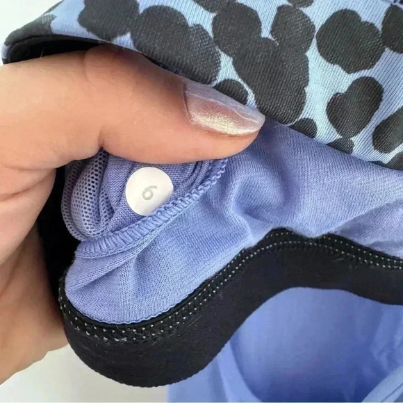 Lululemon All Sport Support Tank Lullaby / Ace Spot Lullaby Black 6 - Picture 8 of 8